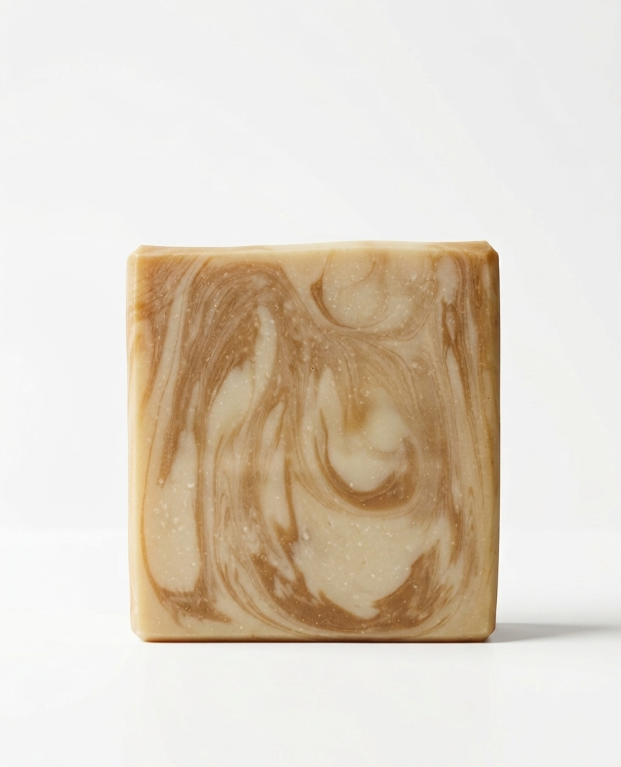 StarStruck Acres Savage Goat Milk Soap bar, handmade artisan bar front view