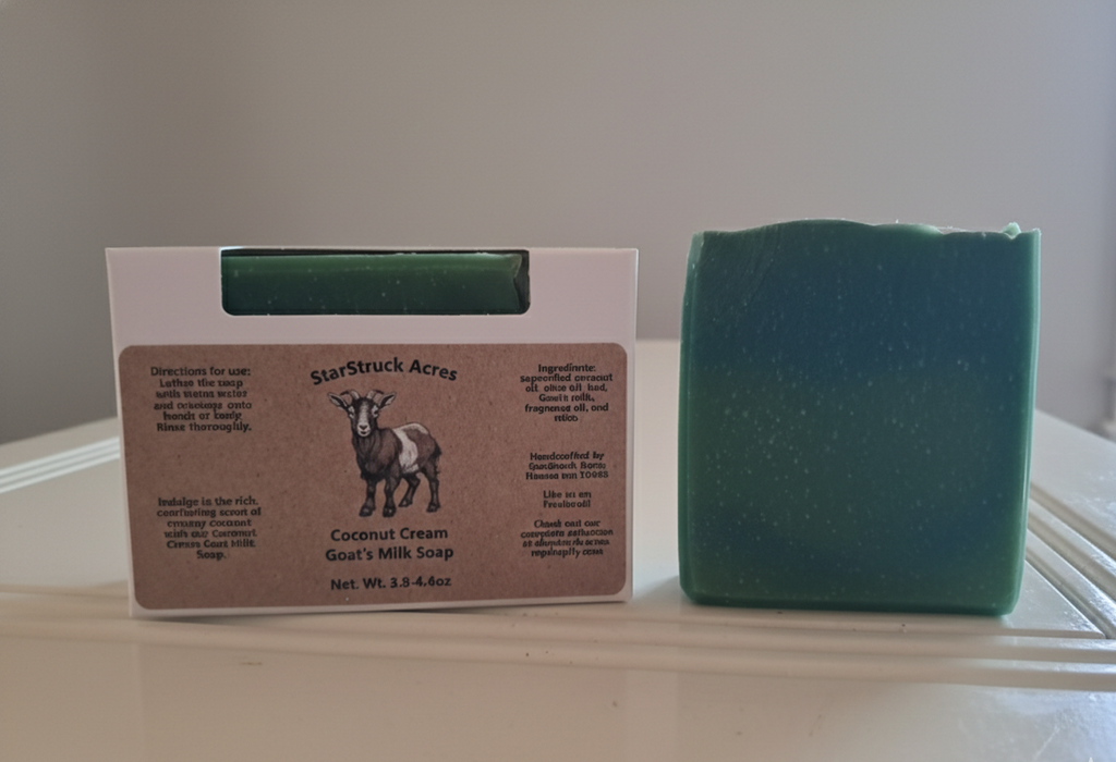 Coconut Cream Goat Milk Soap Bar – Handmade Artisan Soap